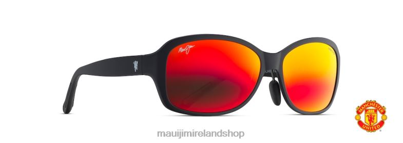 Maui Jim Sunglasses Ireland 2J26J350 | Maui Jim Koki Beach Asian Fit Polarized Fashion Sunglasses Matte Black/HAWAII LAVA