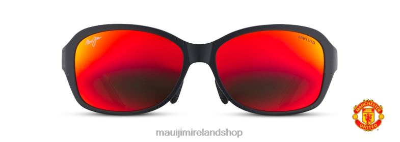 Maui Jim Sunglasses Ireland 2J26J350 | Maui Jim Koki Beach Asian Fit Polarized Fashion Sunglasses Matte Black/HAWAII LAVA