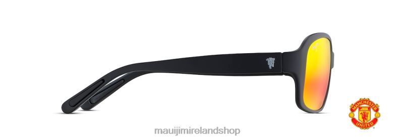 Maui Jim Sunglasses Ireland 2J26J350 | Maui Jim Koki Beach Asian Fit Polarized Fashion Sunglasses Matte Black/HAWAII LAVA