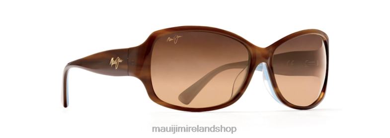 Maui Jim Sunglasses Ireland 2J26J404 | Maui Jim Nalani Polarized Fashion Sunglasses Tortoise with White and Blue/HCL Bronze