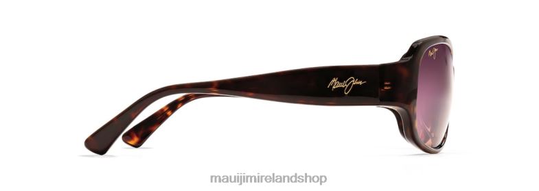 Maui Jim Sunglasses Ireland 2J26J405 | Maui Jim Nalani Polarized Fashion Sunglasses Dark Tortoise/Rose