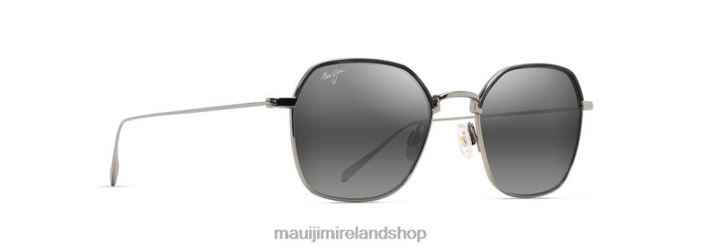 Maui Jim Sunglasses Ireland 2J26J65 | Maui Jim Moon Doggy Polarized Fashion Sunglasses Titanium/Neutral Grey