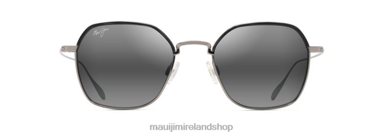 Maui Jim Sunglasses Ireland 2J26J65 | Maui Jim Moon Doggy Polarized Fashion Sunglasses Titanium/Neutral Grey