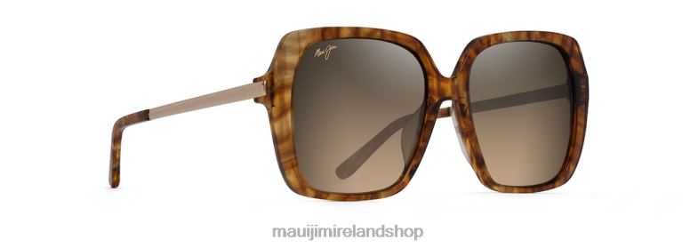 Maui Jim Sunglasses Ireland 2J26J74 | Maui Jim Poolside Polarized Fashion Sunglasses Caramel Tiger/HCL Bronze