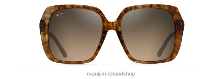 Maui Jim Sunglasses Ireland 2J26J74 | Maui Jim Poolside Polarized Fashion Sunglasses Caramel Tiger/HCL Bronze
