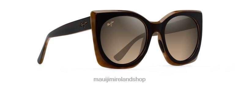 Maui Jim Sunglasses Ireland 2J26J77 | Maui Jim Pakalana Polarized Fashion Sunglasses Chocolate with Tortoise Interior/HCL Bronze