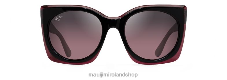 Maui Jim Sunglasses Ireland 2J26J78 | Maui Jim Pakalana Polarized Fashion Sunglasses Black Cherry with Raspberry interior/Rose