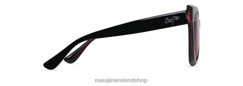 Maui Jim Sunglasses Ireland 2J26J78 | Maui Jim Pakalana Polarized Fashion Sunglasses Black Cherry with Raspberry interior/Rose