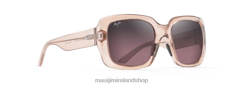 Maui Jim Sunglasses Ireland 2J26J95 | Maui Jim Two Steps Polarized Fashion Sunglasses Transparent Pink/Rose
