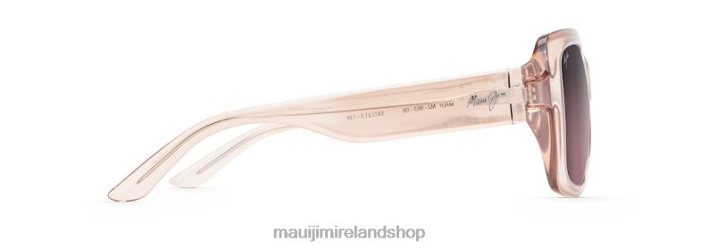 Maui Jim Sunglasses Ireland 2J26J95 | Maui Jim Two Steps Polarized Fashion Sunglasses Transparent Pink/Rose