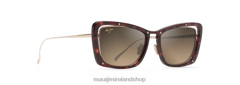 Maui Jim Ireland 2J26J252 | Maui Jim Adrift Polarized Luxury Sunglasses Tortoise with Shiny Gold/HCL Bronze