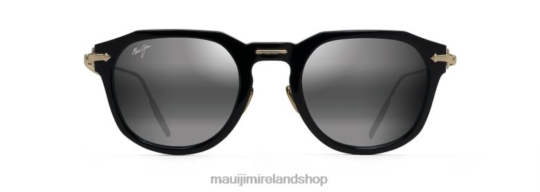 Maui Jim Ireland 2J26J41 | Maui Jim Alika Polarized Luxury Sunglasses Black with Gold/Neutral Grey