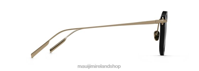 Maui Jim Ireland 2J26J41 | Maui Jim Alika Polarized Luxury Sunglasses Black with Gold/Neutral Grey