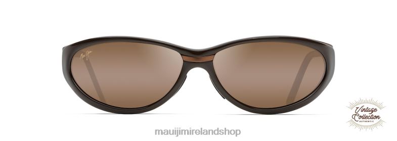 Maui Jim Ireland 2J26J441 | Maui Jim Oasis Polarized Vintage Sunglasses Gloss Dark Brown/HCL Bronze