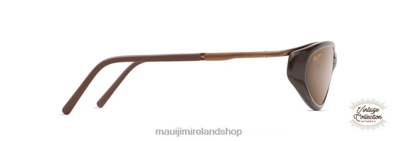 Maui Jim Ireland 2J26J441 | Maui Jim Oasis Polarized Vintage Sunglasses Gloss Dark Brown/HCL Bronze