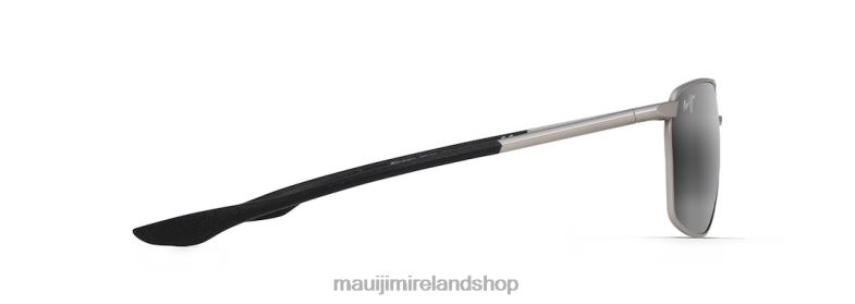 Maui Jim Sunglasses Ireland 2J26J100 | Maui Jim Pu\'U Kukui Polarized Rectangular Sunglasses Silver/Neutral Grey