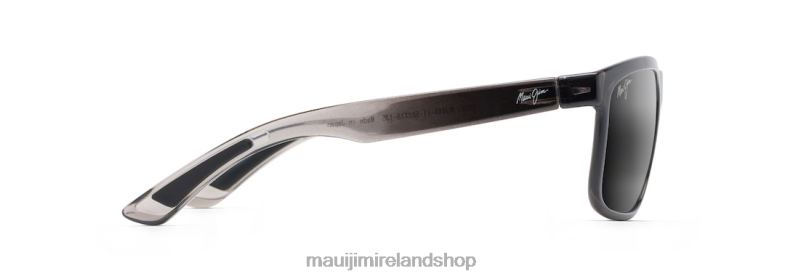 Maui Jim Sunglasses Ireland 2J26J144 | Maui Jim Huelo Polarized Rectangular Sunglasses Translucent Grey/Neutral Grey