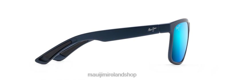 Maui Jim Sunglasses Ireland 2J26J145 | Maui Jim Huelo Polarized Rectangular Sunglasses Matte Blue/Blue Hawaii