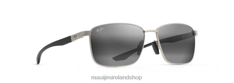 Maui Jim Sunglasses Ireland 2J26J167 | Maui Jim Ka'Ala Polarized Rectangular Sunglasses Silver/Neutral Grey