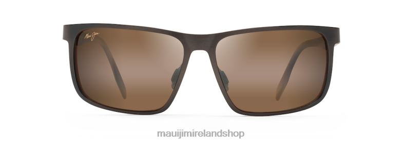 Maui Jim Sunglasses Ireland 2J26J217 | Maui Jim Wana Polarized Rectangular Sunglasses Brushed Chocolate/HCL Bronze