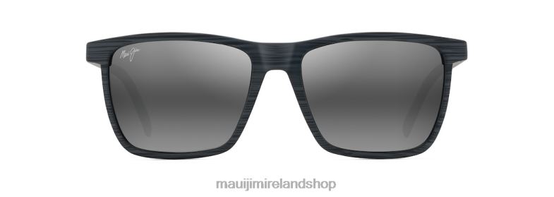 Maui Jim Sunglasses Ireland 2J26J25 | Maui Jim One Way Polarized Rectangular Sunglasses Grey Stripe/Neutral Grey