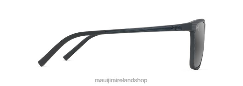 Maui Jim Sunglasses Ireland 2J26J25 | Maui Jim One Way Polarized Rectangular Sunglasses Grey Stripe/Neutral Grey