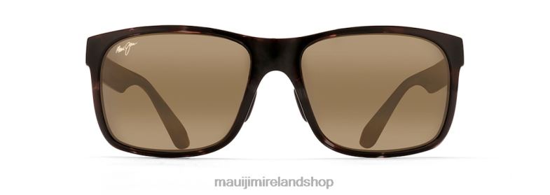 Maui Jim Sunglasses Ireland 2J26J353 | Maui Jim Red Sands Asian Fit Polarized Rectangular Sunglasses Grey Tortoise/HCL Bronze