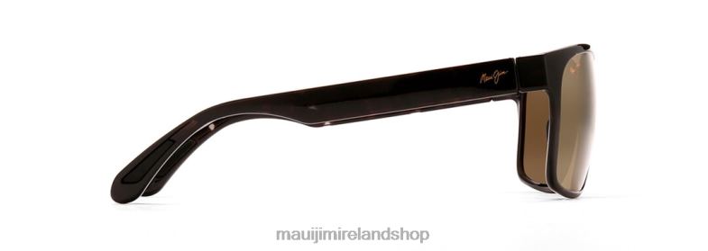 Maui Jim Sunglasses Ireland 2J26J353 | Maui Jim Red Sands Asian Fit Polarized Rectangular Sunglasses Grey Tortoise/HCL Bronze