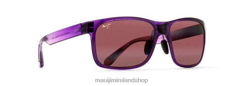 Maui Jim Sunglasses Ireland 2J26J354 | Maui Jim Red Sands Asian Fit Polarized Rectangular Sunglasses Purple Fade/Rose