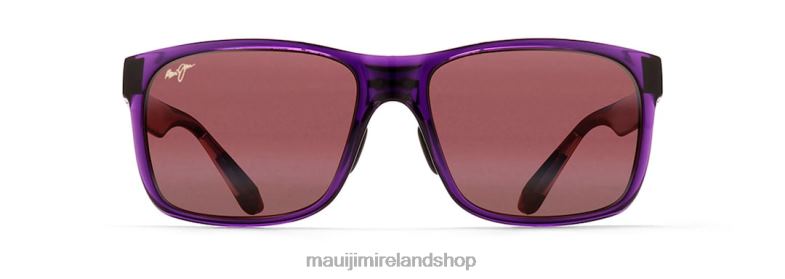 Maui Jim Sunglasses Ireland 2J26J354 | Maui Jim Red Sands Asian Fit Polarized Rectangular Sunglasses Purple Fade/Rose