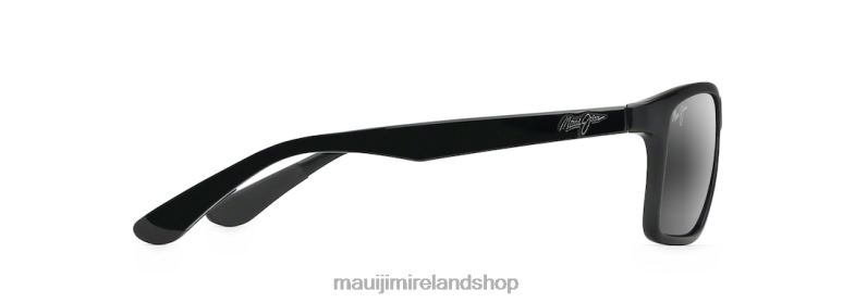 Maui Jim Sunglasses Ireland 2J26J365 | Maui Jim Onshore Polarized Rectangular Sunglasses Gloss Black/Neutral Grey