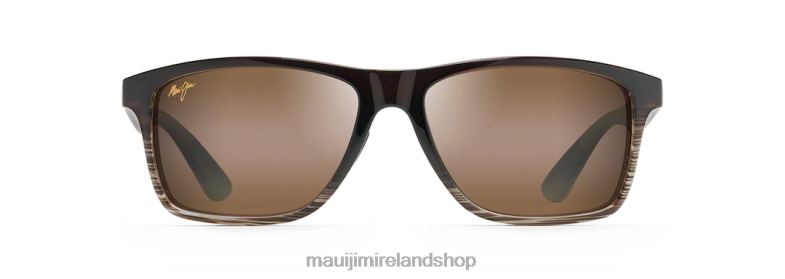 Maui Jim Sunglasses Ireland 2J26J368 | Maui Jim Onshore Polarized Rectangular Sunglasses Chocolate Fade/HCL Bronze