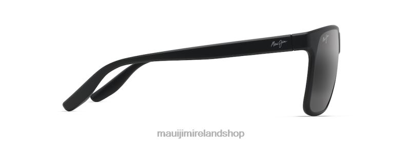 Maui Jim Sunglasses Ireland 2J26J37 | Maui Jim Pailolo Polarized Rectangular Sunglasses Black/Neutral Grey
