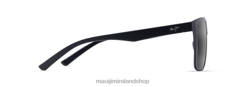 Maui Jim Sunglasses Ireland 2J26J3 | Maui Jim Honokalani Polarized Rectangular Sunglasses Matte Black/Neutral Grey