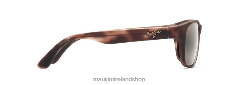 Maui Jim Sunglasses Ireland 2J26J418 | Maui Jim Mixed Plate Polarized Rectangular Sunglasses Matte Tortoise Rubber/HCL Bronze