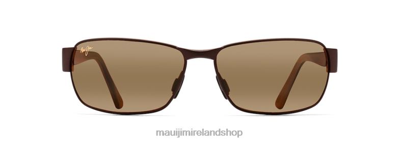 Maui Jim Sunglasses Ireland 2J26J436 | Maui Jim Black Coral Polarized Rectangular Sunglasses Matte Bronze/HCL Bronze