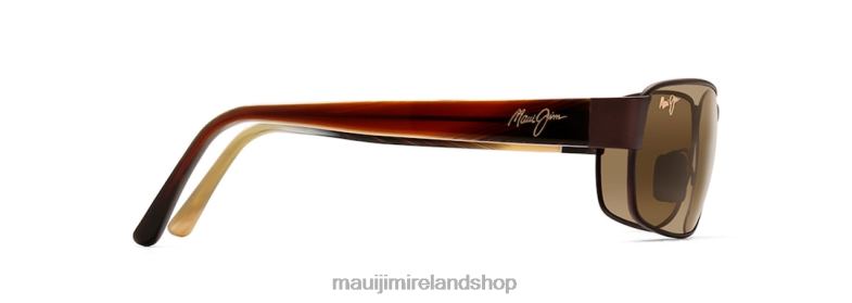 Maui Jim Sunglasses Ireland 2J26J436 | Maui Jim Black Coral Polarized Rectangular Sunglasses Matte Bronze/HCL Bronze