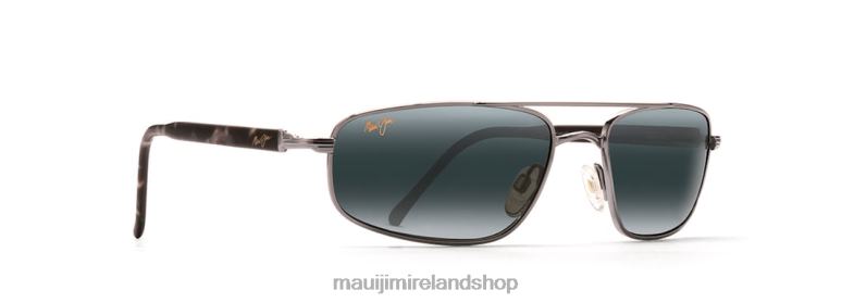 Maui Jim Sunglasses Ireland 2J26J450 | Maui Jim Kahuna Polarized Rectangular Sunglasses Gunmetal/Neutral Grey