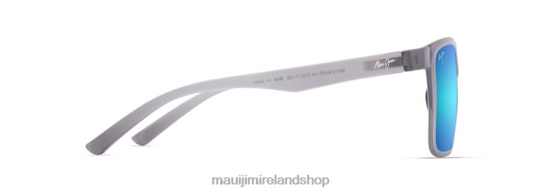 Maui Jim Sunglasses Ireland 2J26J4 | Maui Jim Honokalani Polarized Rectangular Sunglasses Translucent Grey/Blue Hawaii