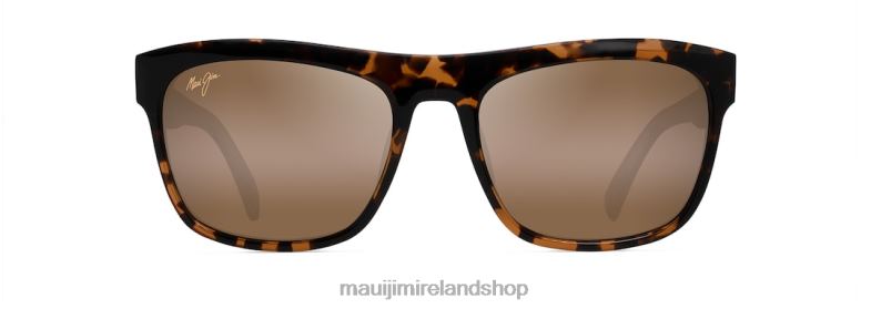 Maui Jim Sunglasses Ireland 2J26J61 | Maui Jim S-Turns Polarized Rectangular Sunglasses Tortoise with Honey Crystal Interior/HCL Bronze