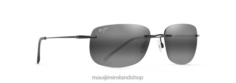 Maui Jim Sunglasses Ireland 2J26J178 | Maui Jim Ohai Polarized Rimless Sunglasses Gloss Black/Neutral Grey
