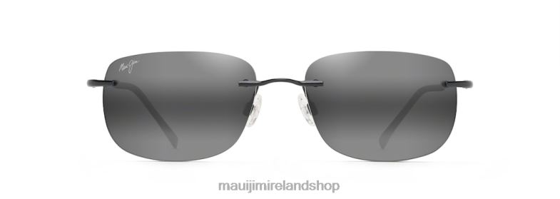 Maui Jim Sunglasses Ireland 2J26J178 | Maui Jim Ohai Polarized Rimless Sunglasses Gloss Black/Neutral Grey