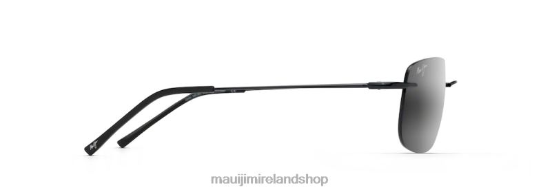 Maui Jim Sunglasses Ireland 2J26J178 | Maui Jim Ohai Polarized Rimless Sunglasses Gloss Black/Neutral Grey