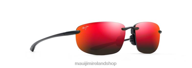 Maui Jim Sunglasses Ireland 2J26J183 | Maui Jim Ho'Okipa Universal Fit Polarized Rimless Sunglasses Matte Black/HAWAII LAVA