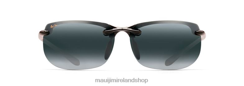 Maui Jim Sunglasses Ireland 2J26J284 | Maui Jim Banyans Polarized Rimless Sunglasses Gloss Black/Neutral Grey
