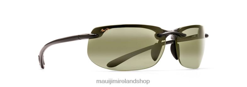 Maui Jim Sunglasses Ireland 2J26J285 | Maui Jim Banyans Polarized Rimless Sunglasses Gloss Black/HT