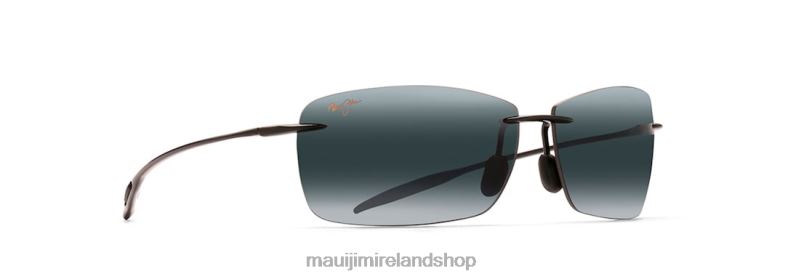 Maui Jim Sunglasses Ireland 2J26J314 | Maui Jim Lighthouse Polarized Rimless Sunglasses Gloss Black/Neutral Grey