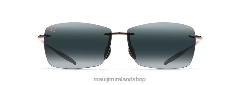 Maui Jim Sunglasses Ireland 2J26J314 | Maui Jim Lighthouse Polarized Rimless Sunglasses Gloss Black/Neutral Grey