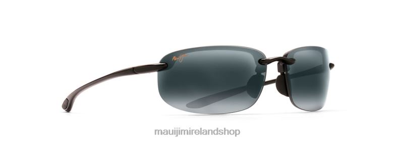 Maui Jim Sunglasses Ireland 2J26J337 | Maui Jim Ho'Okipa Reader Polarized Rimless Sunglasses Gloss Black/Neutral Grey