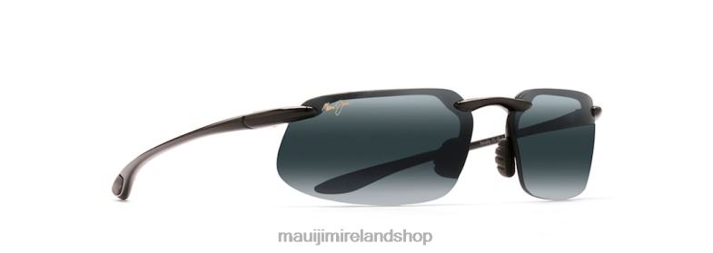 Maui Jim Sunglasses Ireland 2J26J386 | Maui Jim Kanaha Polarized Rimless Sunglasses Gloss Black/Neutral Grey